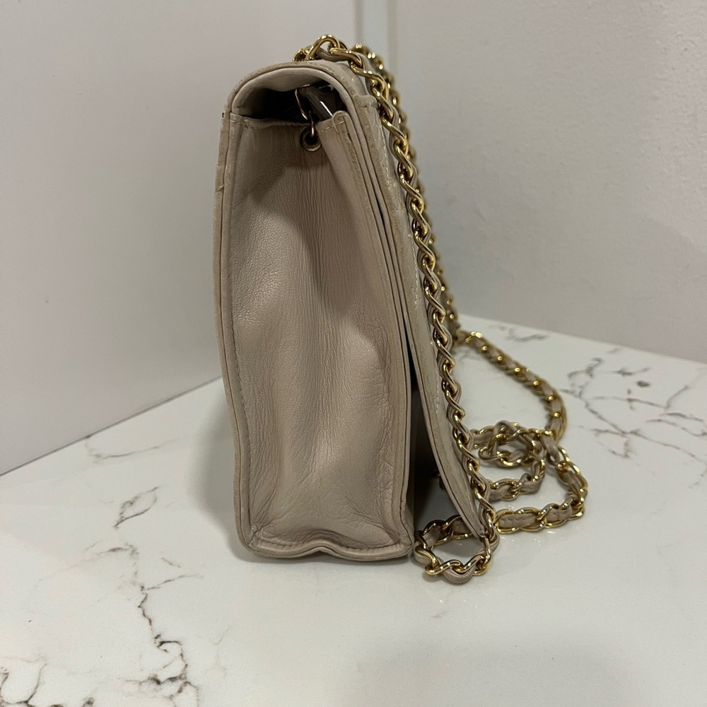 Chanel Lambskin Cream Shoulder Bag - Picture 10 of 15